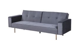 Sofa bed grey fabric good condition 190cm.