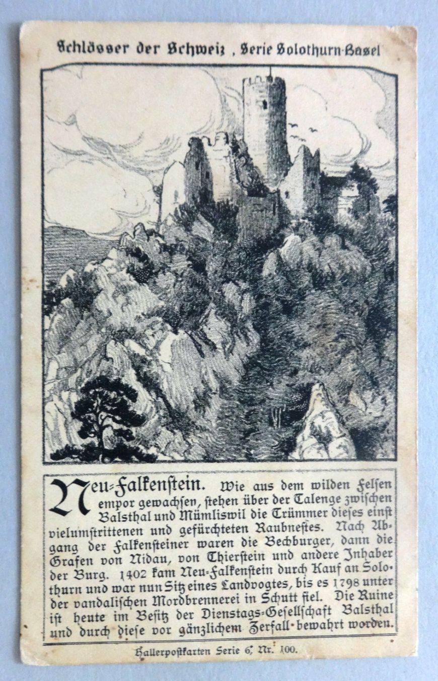 Ansichtskarten: Neu Falkenstein – Defekt aus Fétigny von Billy2miny