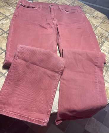 Jeans Levi's 514 W38 tg XL-colore coralo-Uomo