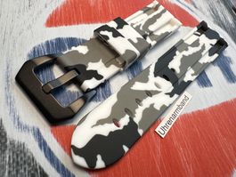 26mm Uhrenarmband Silikon Camouflage, Uhrenband