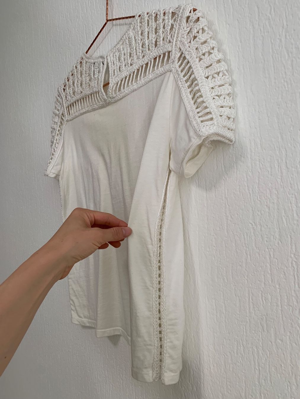 Maje Top: T-shirt blanc MAJE dentelle - Taille 1 – Nuovo (secondo la descrizione) da Lausanne venduto da Xiaoxi 2