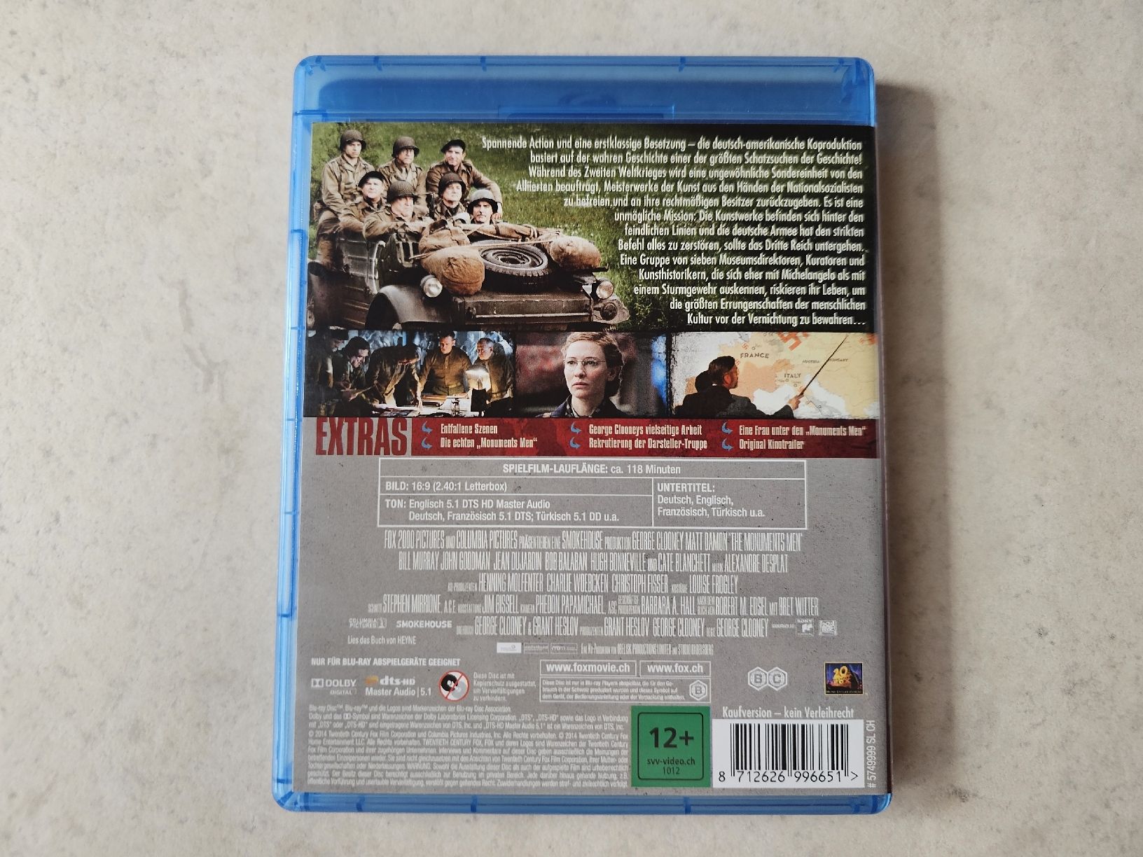 Alle DVDs: Monuments Men  /  Bluray – Gebraucht aus Schneisingen von backstore24 1