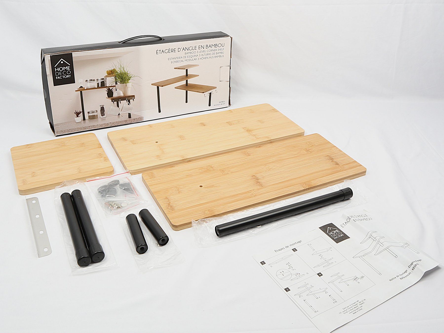 Regale: HOME DECO FACTORY Cook Concept Eckregal – Neu (gemäss Beschreibung) aus Steinen von Restwert_Steinen