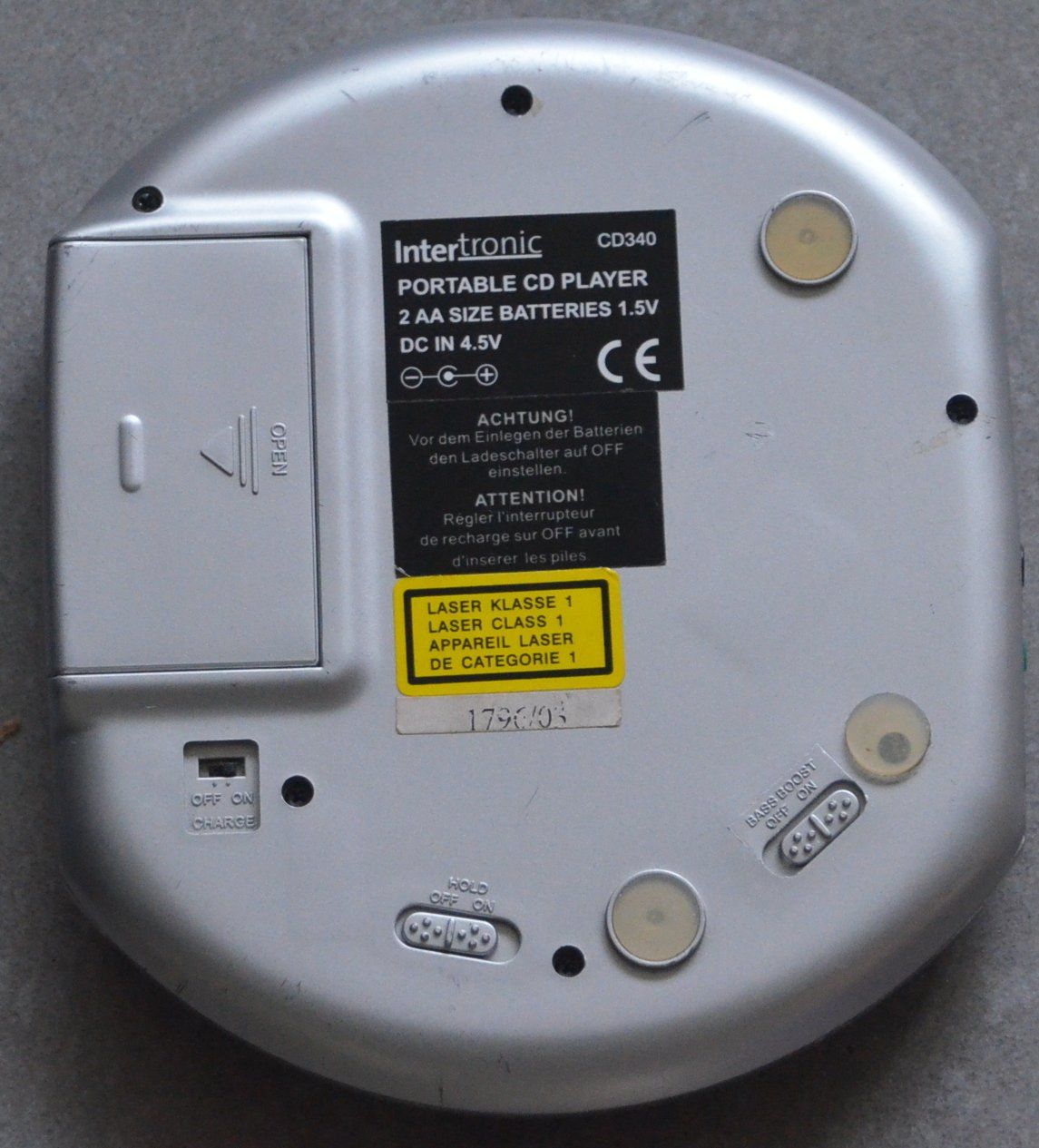 Lettore multimediale portatile: Discman Intertronic  CD340 – Usato da Collonges venduto da arashee 2