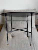 Beistelltisch Skagerak Stahl Messing blau