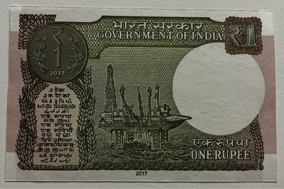 Banknoten: Indien 1 Rupee 2017 Neuwertig – Neu (gemäss Beschreibung) aus Algetshausen von Carrhard 1