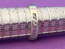 Silberring hellblauer Schweif (55)