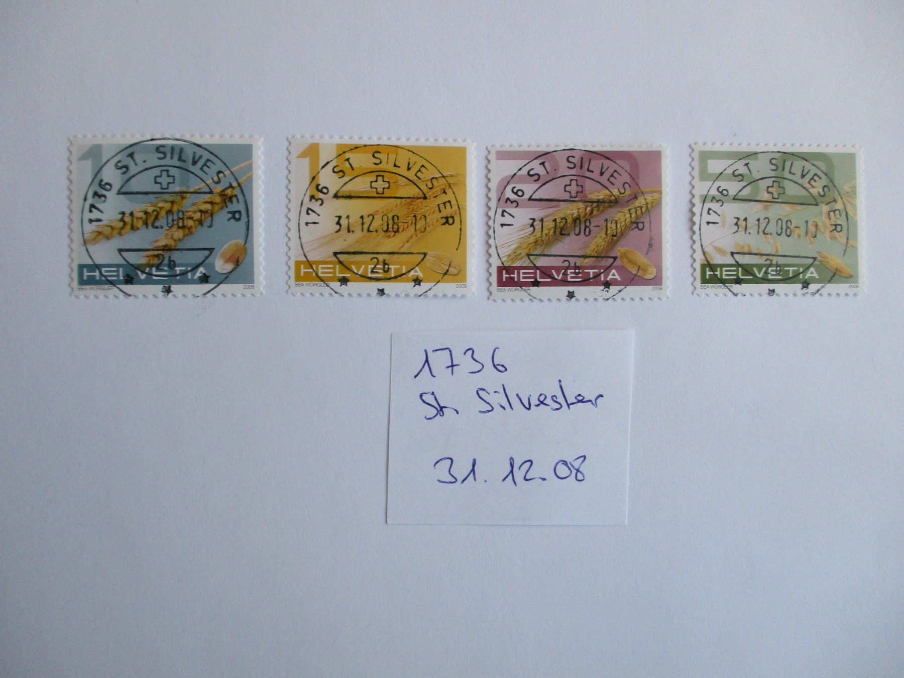 Tous les timbres: Sonderstempel 1736 St. Silvester 31.12.2008 – D'occasion à Langnau b. Reiden par Aktuell88