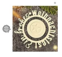 Neues Stanzschablonenset Frohes Weihnachtsfest