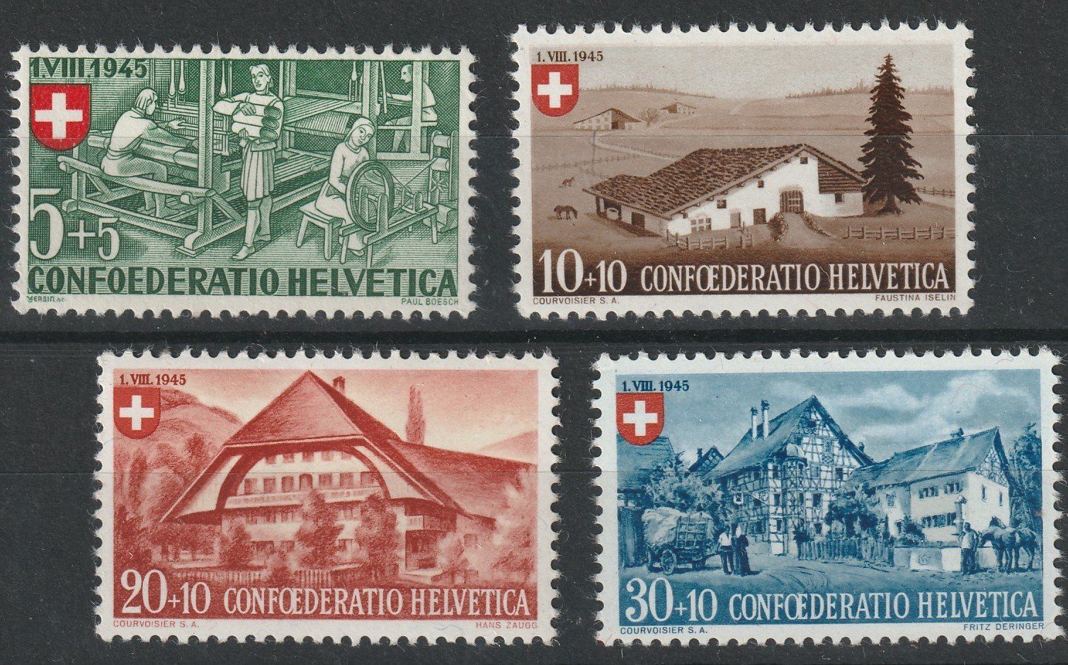Alle Briefmarken: Pro Patria 1945, postfrisch – Neu (gemäss Beschreibung) aus Aarburg von Aare10