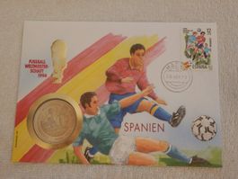 Münzbrief, WM 1994 USA, Brief - Spanien