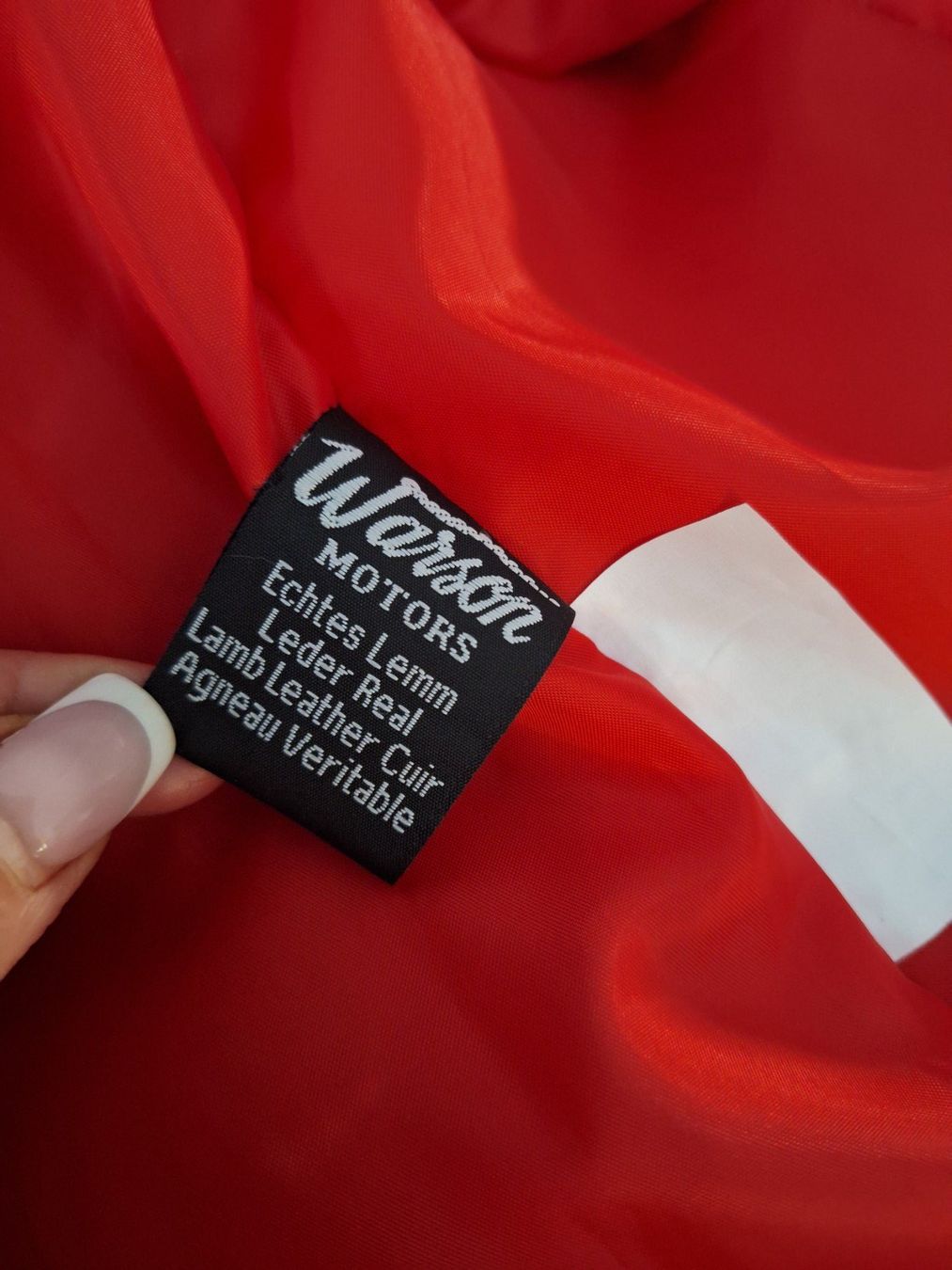 Vestes: Veste en cuir rouge WARSON , Taille L – Neuf (Voir description) à St-Triphon par Jldr0 7