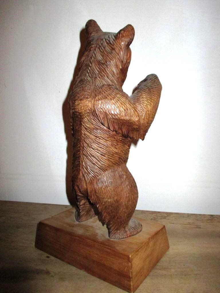 Statuette: Holzfigur Bär, geschnitzt, Handarbeit – Usato da Flims - Dorf venduto da Stagediver 4
