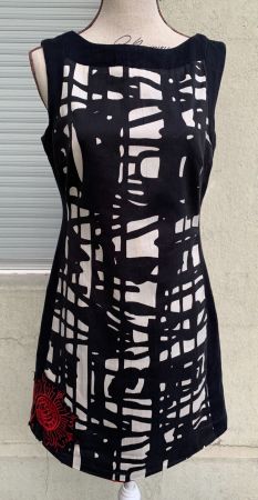 Superbe petite robe vintage DESIGUAL géométrique t.38