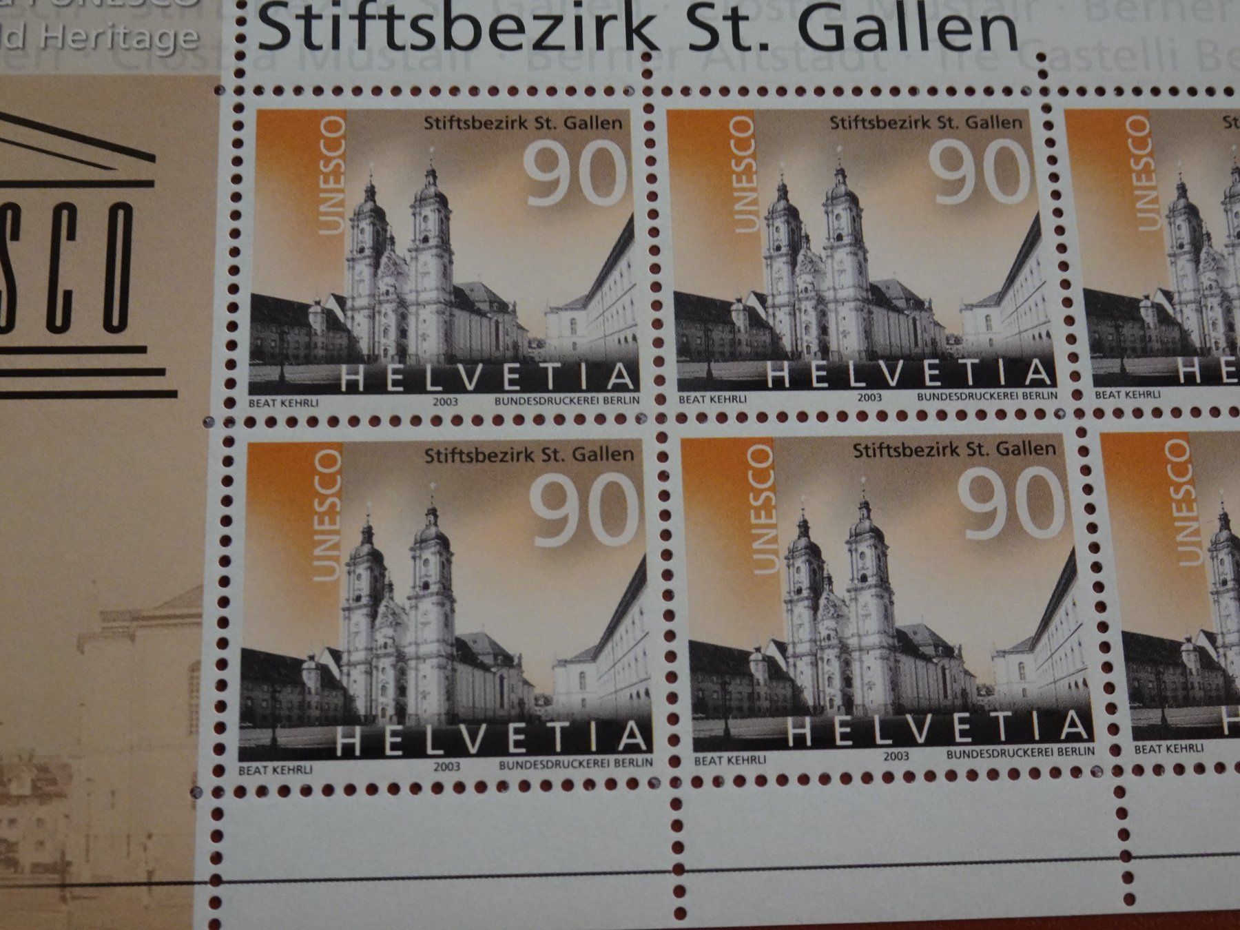 Tutti i francobolli: 2005, KLEINBOGEN, POSTFRISCH, UNESCO, STIFTSBEZIRK – Nuovo (secondo la descrizione) da Eschenbach SG venduto da eDaisy 1
