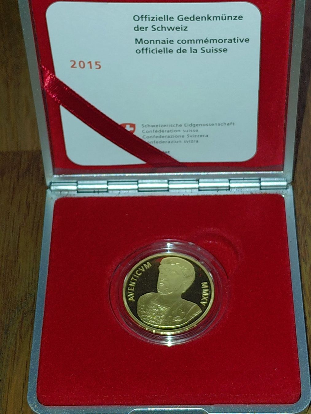 Alle Münzen: 50 FRANKEN GOLD AVENTICUM 2015 MARC AUREL – Gebraucht aus Bern von wau68