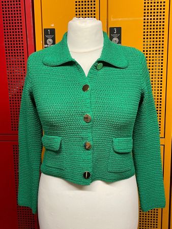 Trendiger HALLHUBER  Stretch-Blazer Grün Grösse S