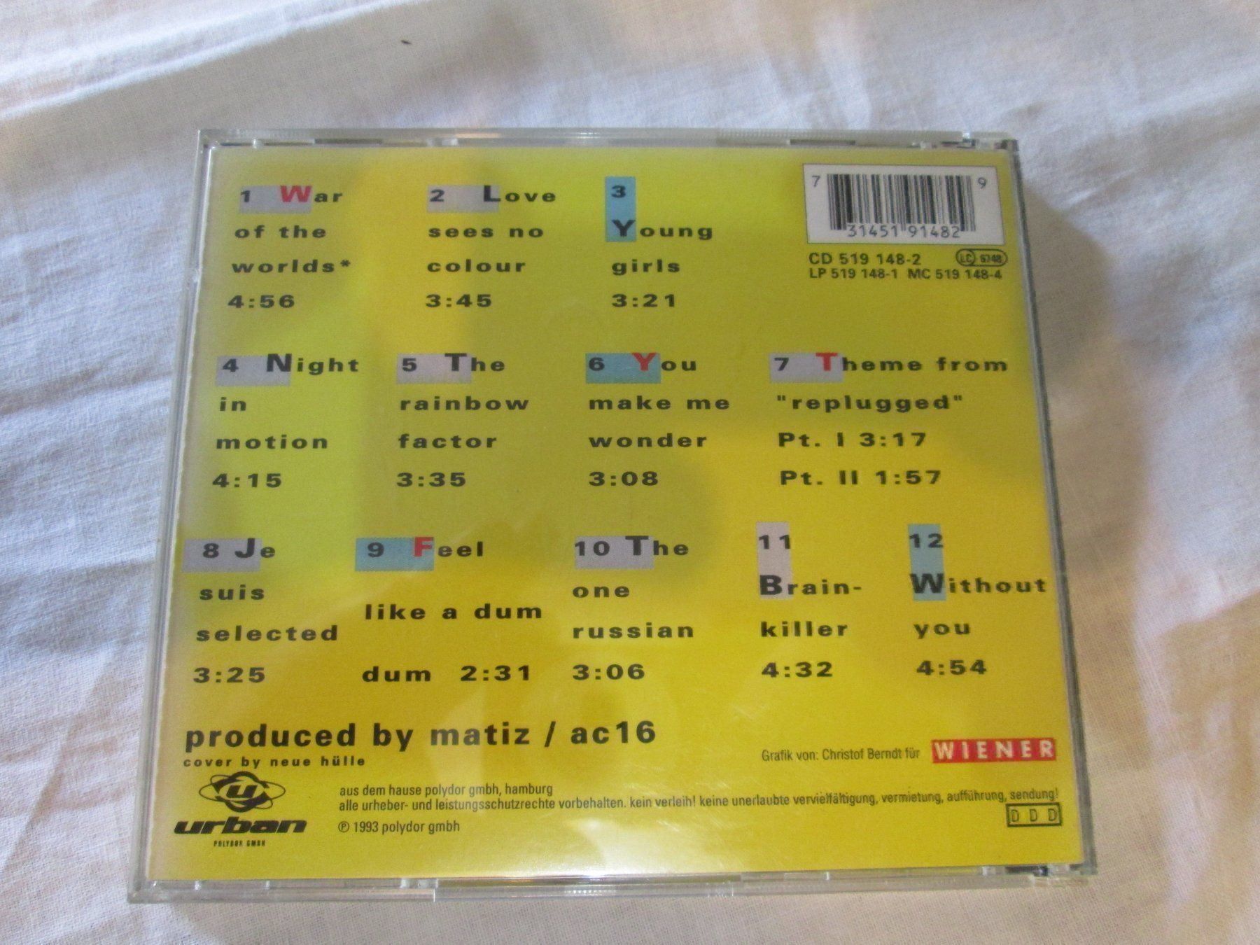 CDs: CD U 96 – D'occasion à la Chaux-de-Fonds par Lampe 2