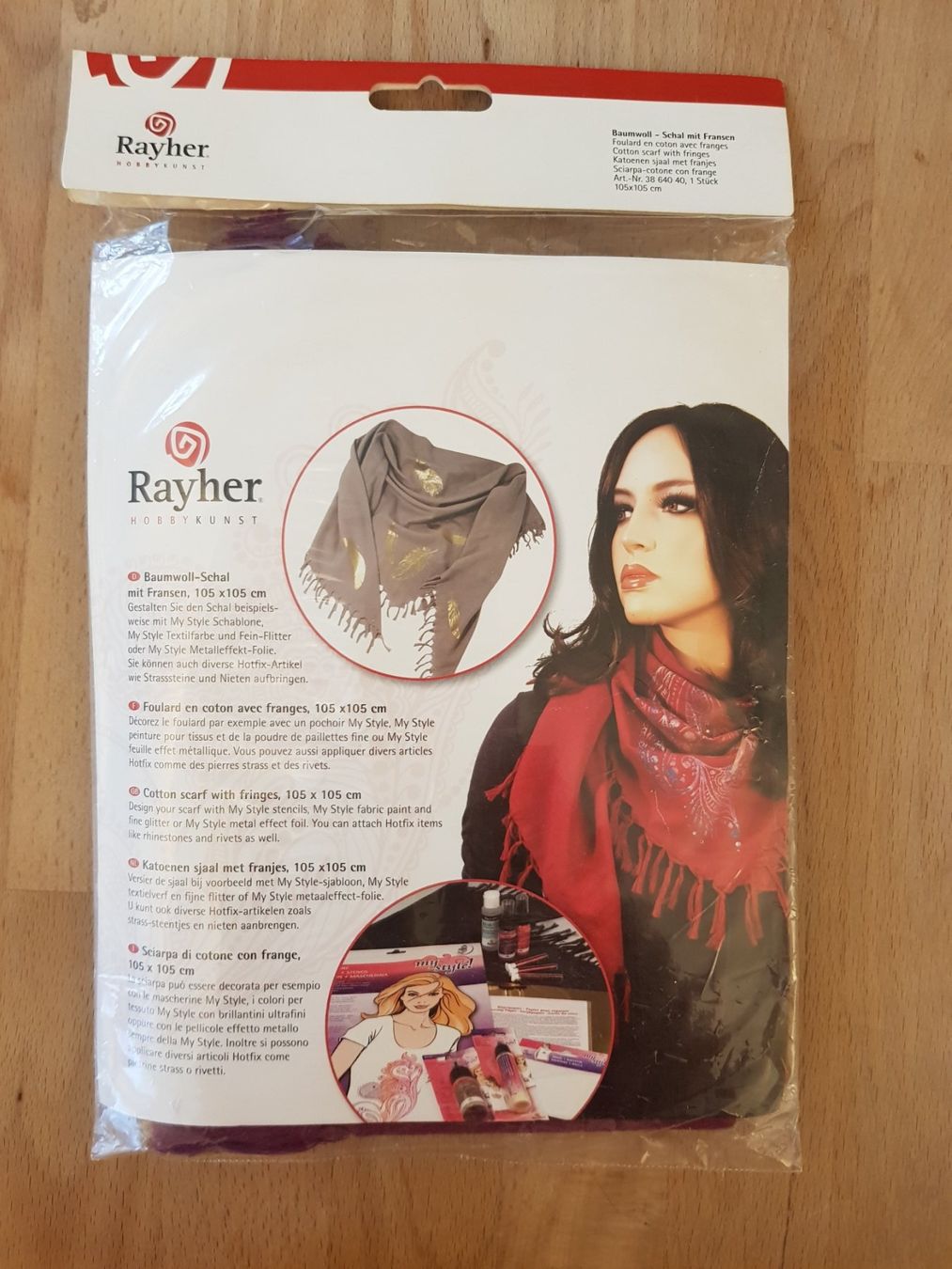 Foulard & Sciarpe: Baumwollschal mit Fransen 105 x 105 cm – Nuovo e nell'imballaggio originale da Staffelbach venduto da Frisco77
