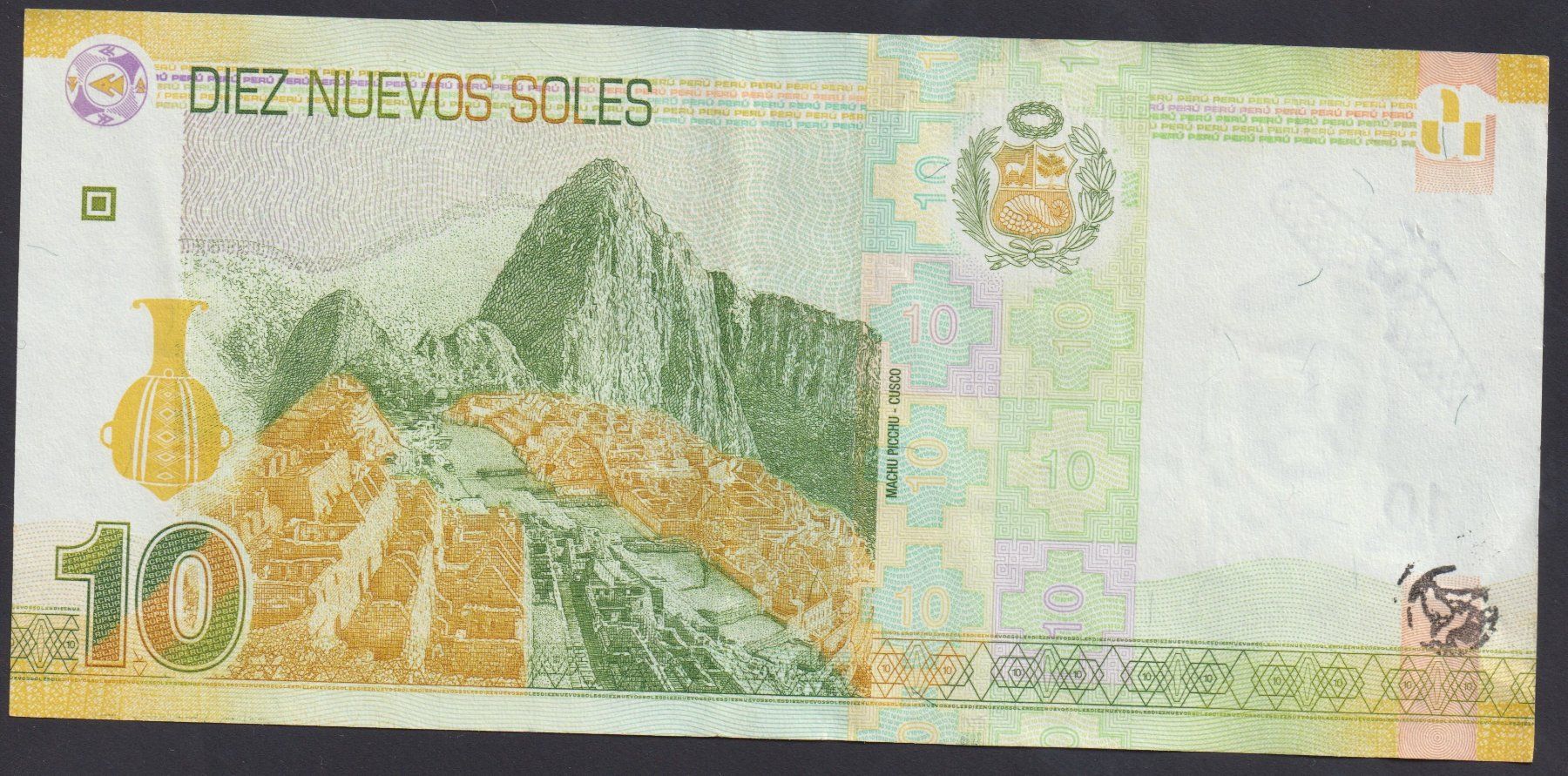 Billets de banque: Peru 10 Soles 2009 – D'occasion à Brugg AG par banknoten_muesli 1