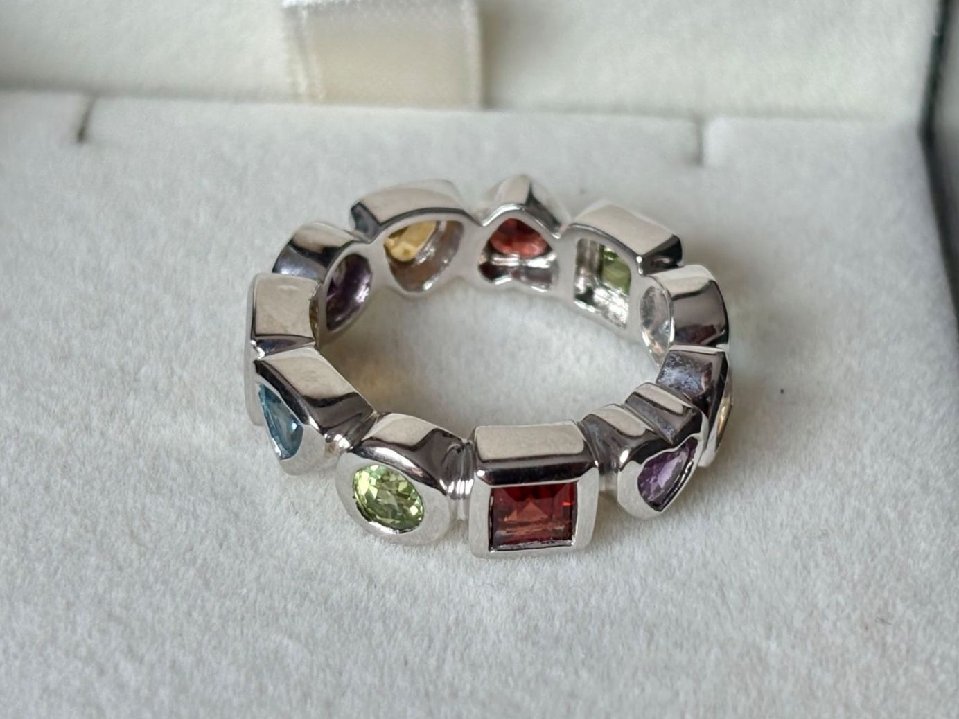 Anelli: Ring Multi-Edelstein NEU, Silber 925, Gr. 56 – Nuovo (secondo la descrizione) da Brugg AG venduto da lau_9rvy 4