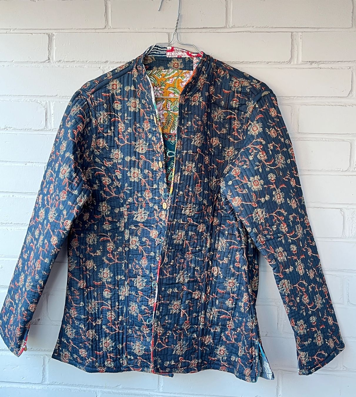 Giacche: Reversible Patchwork Jacket – Handmade in Jaipur India – Usato da Chiasso venduto da Pat_chuli 5