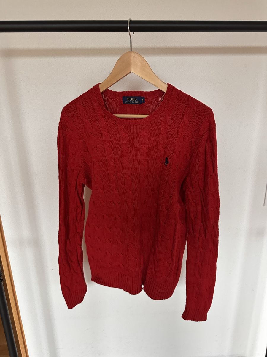 Polo Ralph Lauren Maglioni & Felpe: Roter Polo Ralph Lauren Strickpullover, Grösse S, Top! – Usato da Chur venduto da lululemooon