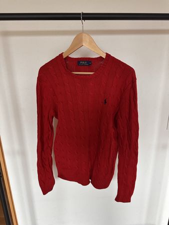 Roter Polo Ralph Lauren Strickpullover, Grösse S, Top!