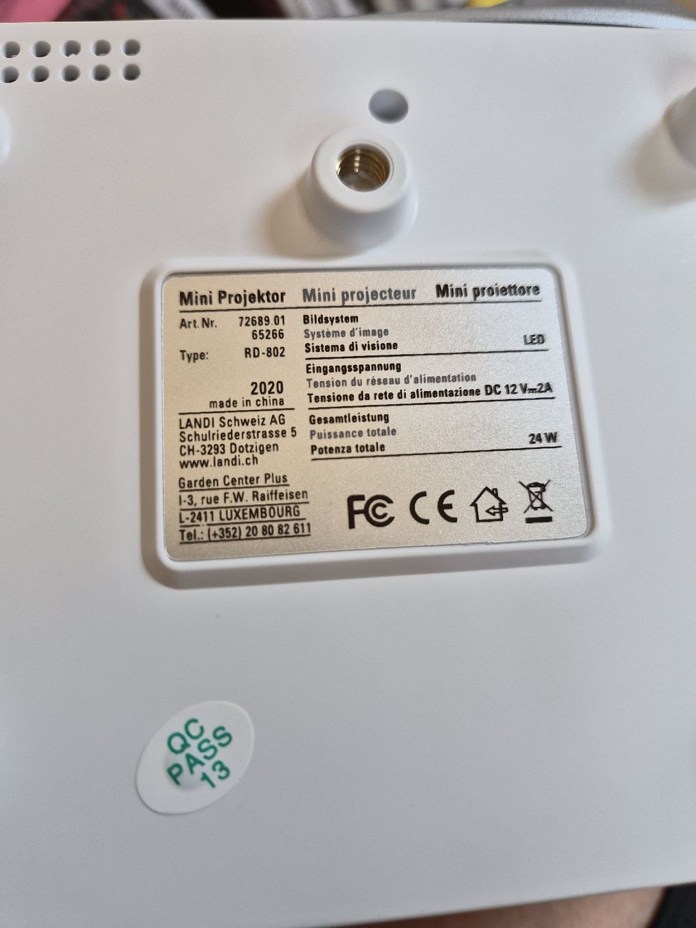 Proiettori: Mini projecteur Landi RD-802 LED état neuf – Nuovo (secondo la descrizione) da La Joux FR venduto da car_ck96 9