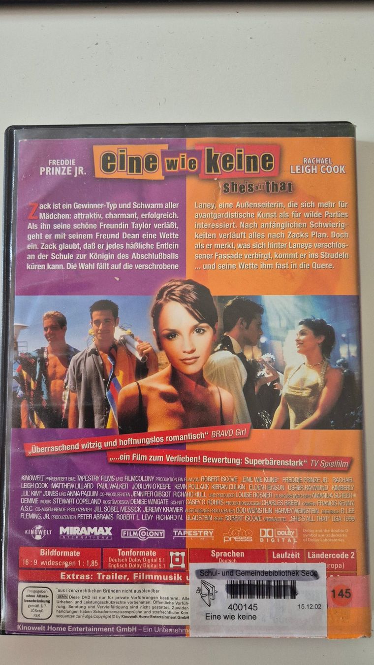 Tous les DVDs: DVD eine wie keine – D'occasion à Seon par Rclimber 1