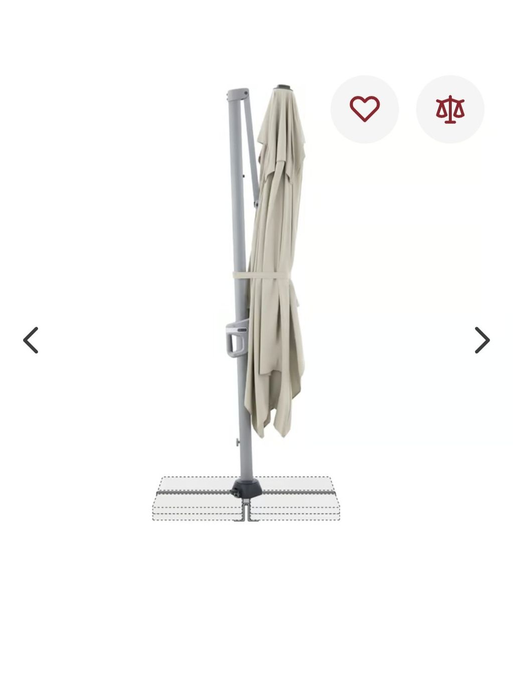 Ombrelloni: Doppler Active 260 x 350 Side  Ampelschirm – Nuovo e nell'imballaggio originale da Gansingen venduto da pidipeach01 4