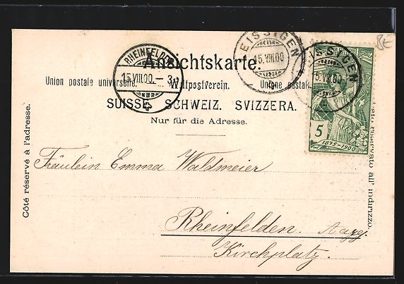 Cartoline postali: AK Leissigen, Uferpartie am Thuner See – Usato da Berlin venduto da bartko-reher 1