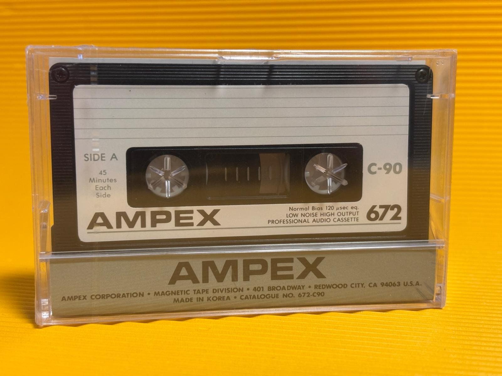 Musicassette: Ampex 672 Cassette Audio c90 - Neuves et scellé – Nuovo e nell'imballaggio originale da Biel/Bienne venduto da vid_sl6m