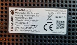 WLAN-Box 2 Swisscom