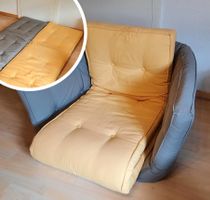 Karup Design - Fauteuil convertible jaune/gris en bon état.