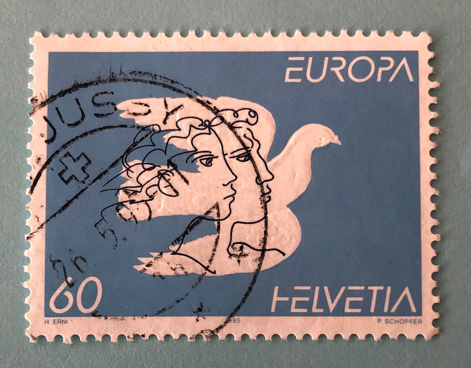 Tutti i francobolli: Nr.880 Friede  Europa GESTEMPELT 1995    – Usato da Aarau venduto da Billa007