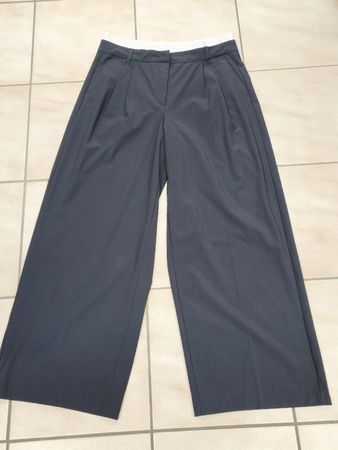 Bershka Weite Hose dunkelblau Grösse 44