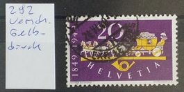 1710B) 292, Abart ver. Gelbdruck nach rechts