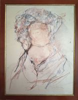 Original  Zeichnung gerahmt von Otto Bachmann. 710x560mm.