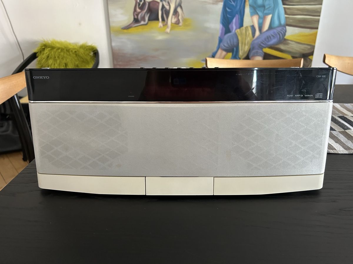 Onkyo Haut-parleurs: Verschenke Onkyo Multi Lautsprecher, mit iPod Dock – D'occasion à Zürich par and_v276