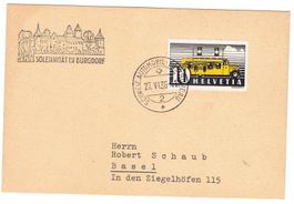 Carte de Burgdorf BPA A163 pour Basel le 27.VI.38