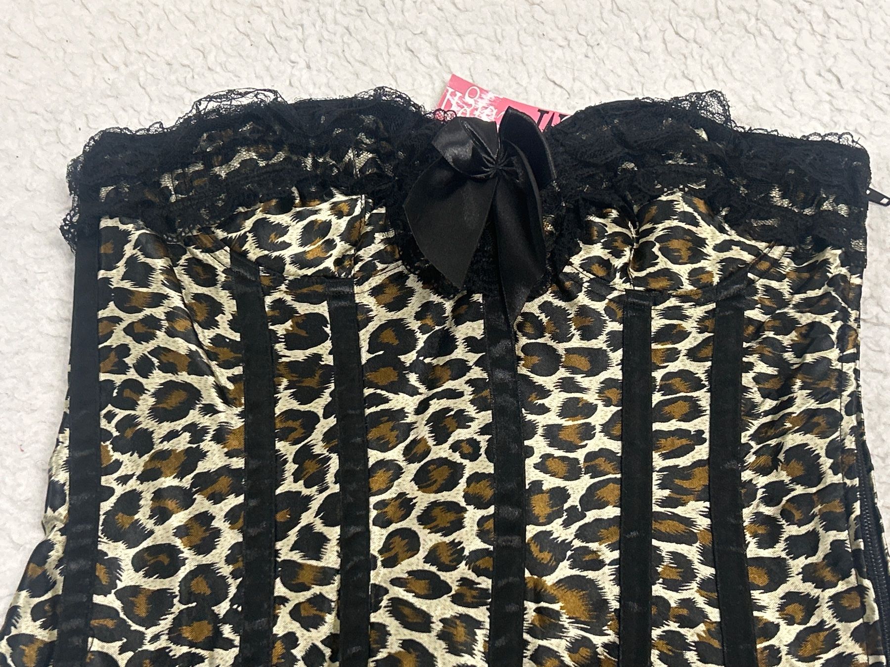 Altra biancheria intima: Leopard Korsett mit Spitze, Neu Grösse M – Nuovo e nell'imballaggio originale da Regensdorf venduto da Spyke55 1