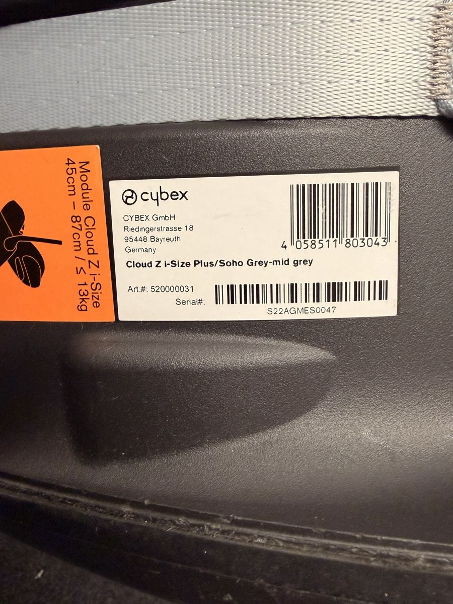 Cybex Auto-Kindersitze: Kindersitz Cybex Cloud Zi-Size Plus/Soho Grey-mid grey – Gebraucht aus Dussnang von Kittkitt10 1