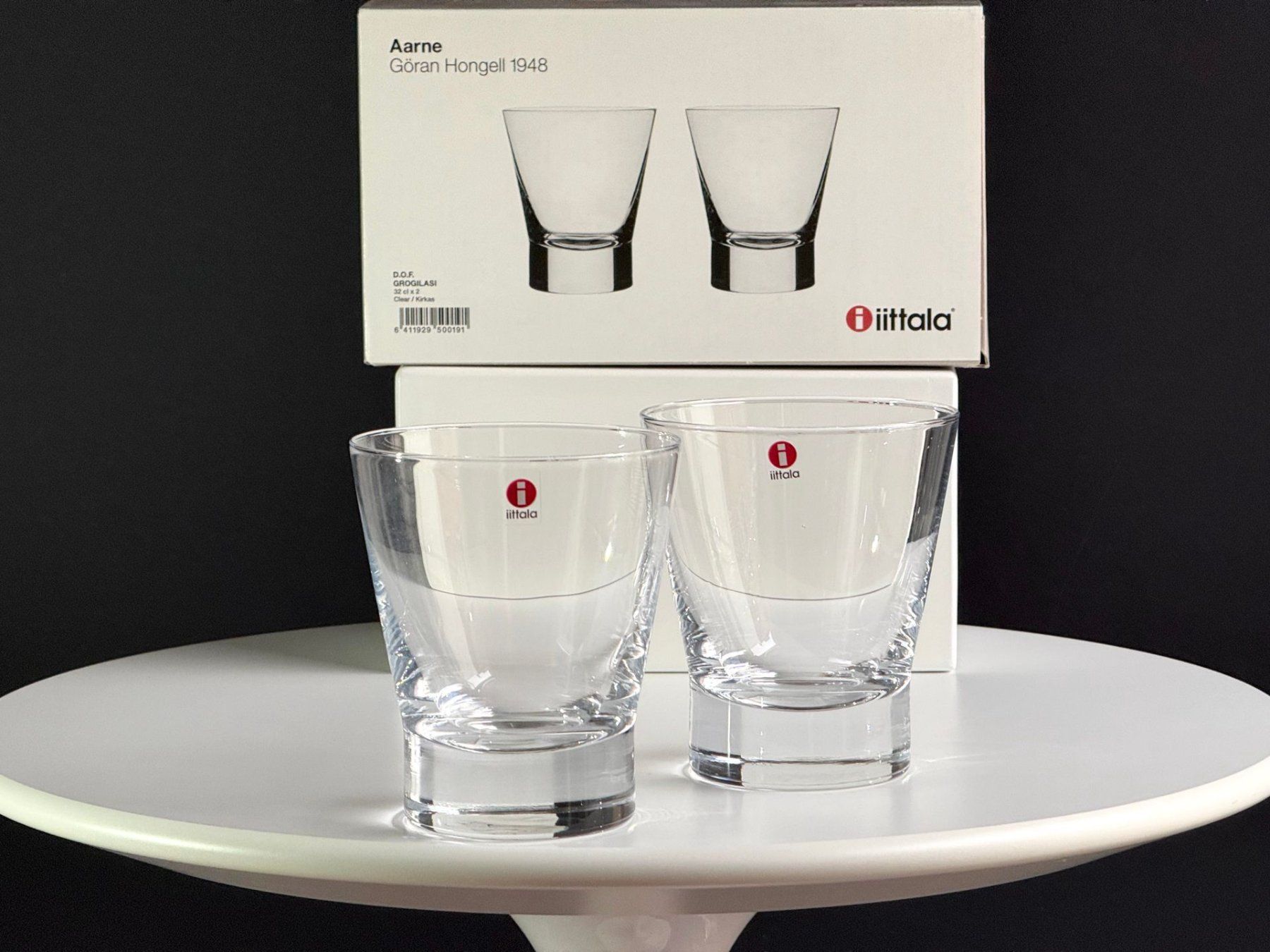 Iittala Bicchieri: 1 x Iittala Aarne: 2 Schnapsbecher 0,05L – Nuovo e nell'imballaggio originale da Mönchaltorf venduto da godetra