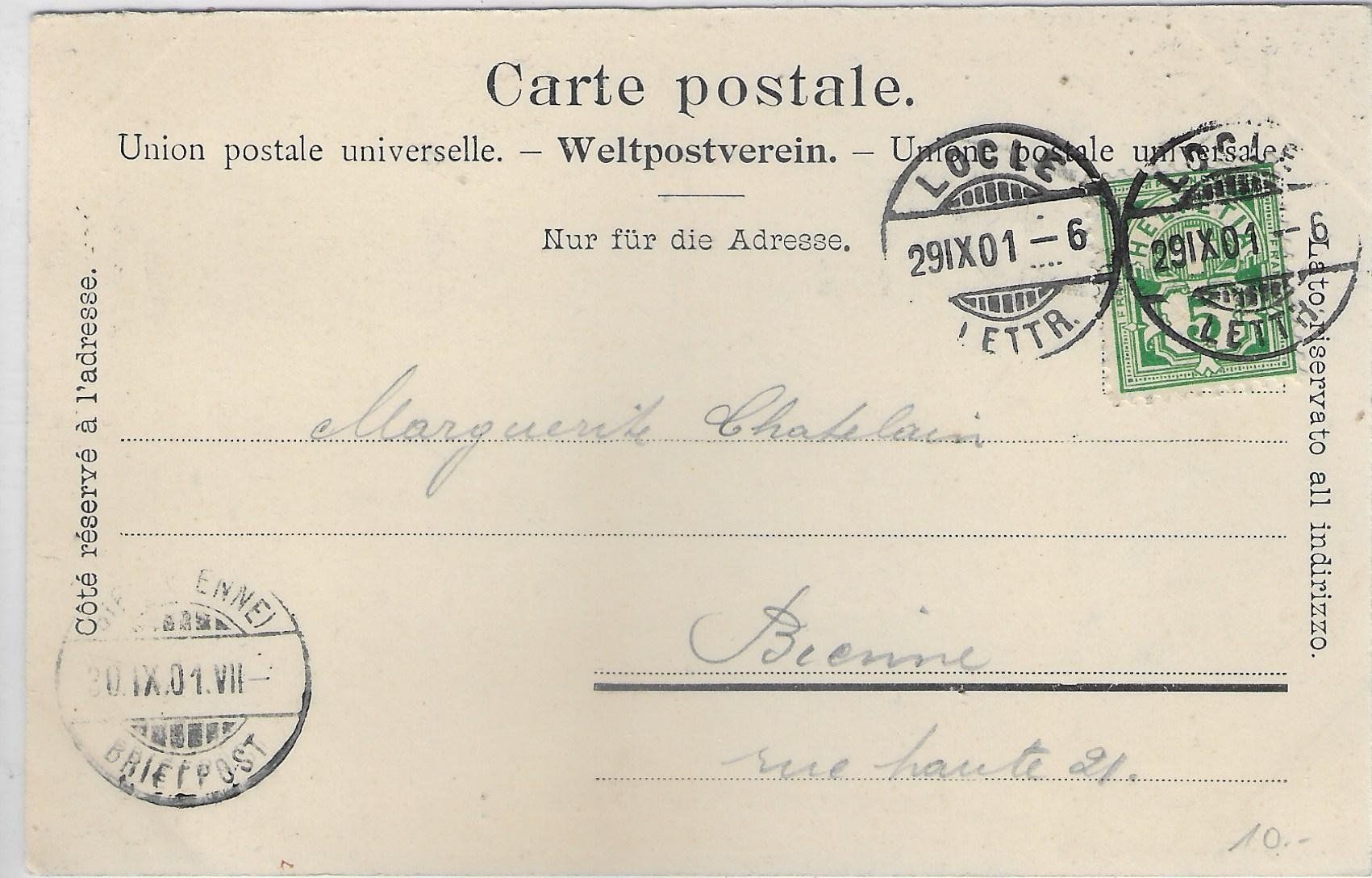 Cartoline postali: Chaux-de-fonds - Temple National – Usato da Ettingen venduto da Kartenplanet 1