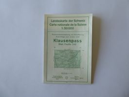 Tolle Landkarte 246, Klausenpass, 1:50000, fast unbenutzt