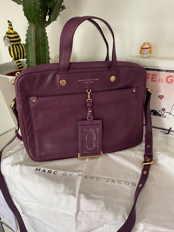 MARC by Marc Jacobs Laptop Bag Dunkelpink/Lila Kaufen auf Ricardo