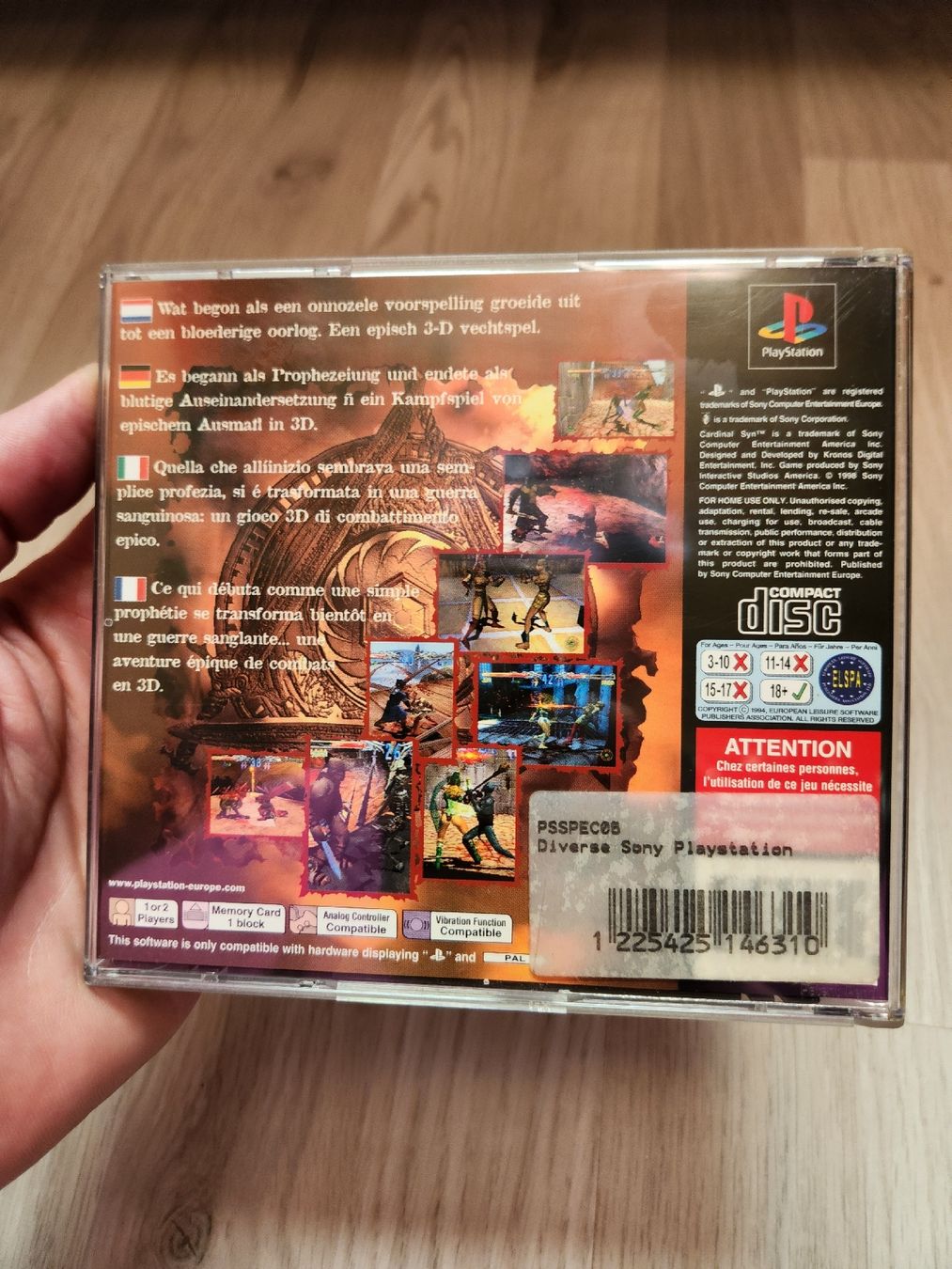 Sony Spiele: Cardinal Syn - Playstation 1 - Top Zustand! – Gebraucht aus Tafers von whereyogamesat 1