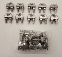 20x Inox Drahtseilklemme 13mm ø