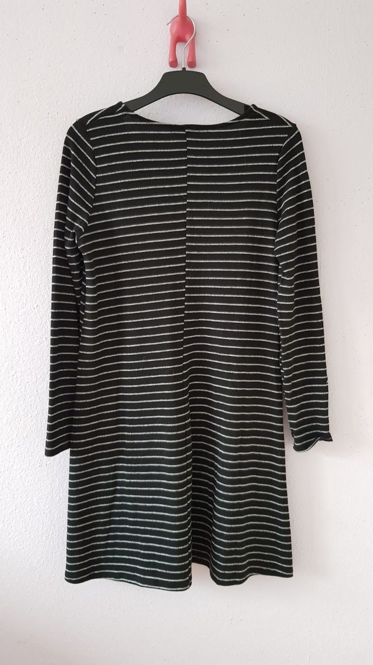 Mango Vestiti: Robe MNG mango Basics rayée noire et blanche taille L neuve – Nuovo e nell'imballaggio originale da Versoix venduto da aline_b 1
